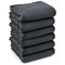 Sure-Max 6 Moving & Packing Blankets - Ultra Thick Pro - 72" x 40" - Professional Quilted Shipping Furniture Pads Black